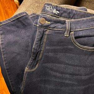 Time and True high rise skinny jeans.